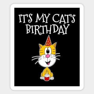 It's My Cat's Birthday Magnet